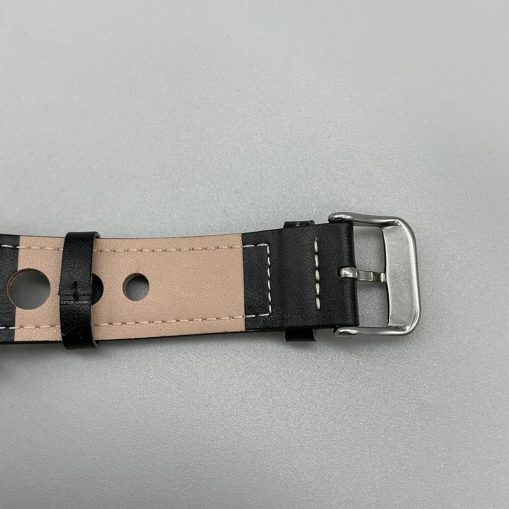 Akribos XXIV AK666XYGB Mens Watch 43mm Moon Phase Leather New Battery